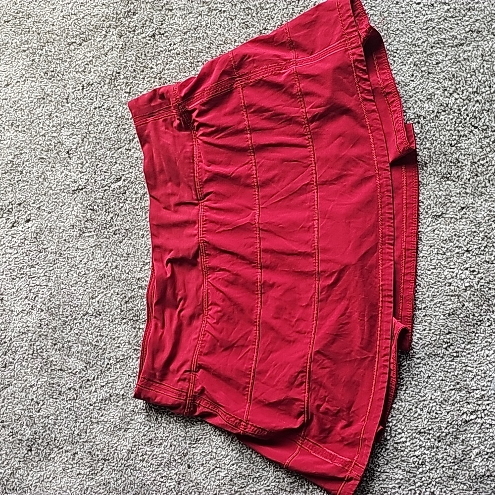 Lululemon Red Pace Rival Tennis Skort